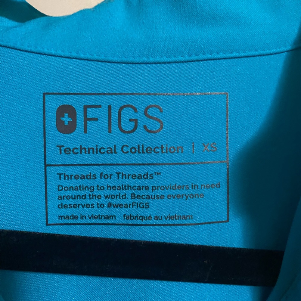 Figs Rafaela shirt. Turquoise size XS